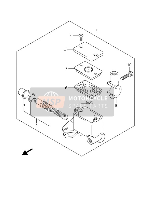 Suzuki UH125 BURGMAN 2007 Front Master Cylinder for a 2007 Suzuki UH125 BURGMAN